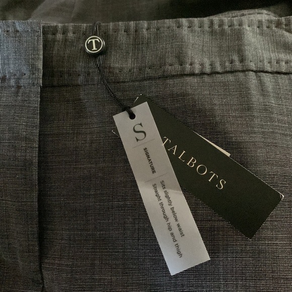 Talbots New With Tags Signature Wool Viscose Spandex Career Pants Gray Size 8 - Picture 9 of 12